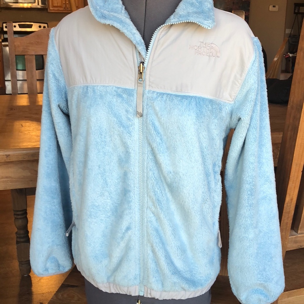 Blue North Face jacket